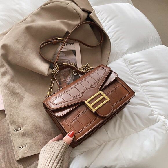 2/$30 Brown Stone Bag  - Picture 1 of 7